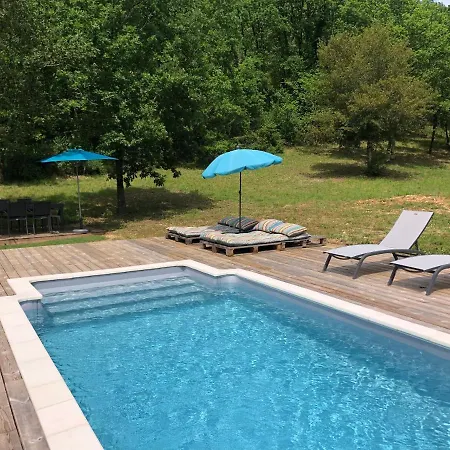 Le Refuge des Écureuils- Villa avec piscine privée&climatisation à Prayssac
